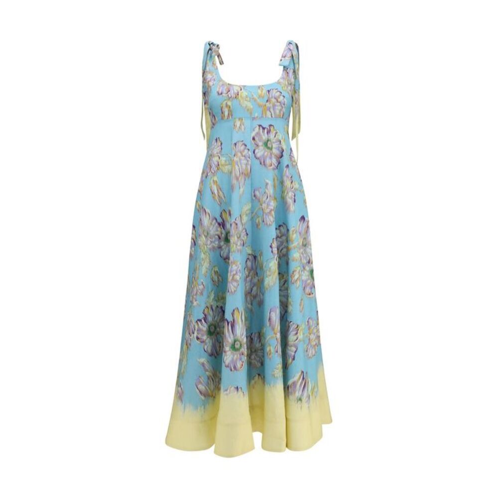 Alemais Multicolor Linen Casual Women's Dress